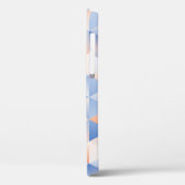 ソフトブルーオレンジ色の三角形 Case-Mate iPhoneケース (裏面 / 左)