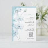 ソフトブルーオーキッドウェディングレセプション エンクロージャーカード (スタンド正面)