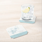 ソフトブルーオーキッド結婚の歓迎 ペーパーコースター (インサイチュ)