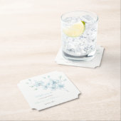 ソフトブルーオーキッド結婚の歓迎 ペーパーコースター (インサイチュ)