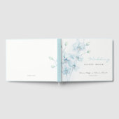 ソフトブルーオーキッド結婚ズ ゲストブック (全面)