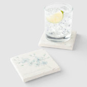 ソフトブルーオーキッド ストーンコースター (横)