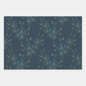 ソフトブルーオーキッド ラッピングペーパーシート (正面)