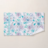 ソフトブルーグリーンヴィンテージバラパターン バスタオルセット (ハンドタオル)