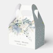 ソフトブルーグリーン多肉性フローラボタニッ結婚クス フェイバーボックス (裏面サイド)