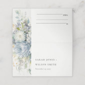 ソフトブルーグリーン多肉性フローラボタニッ結婚クス プレイスカード (外部開封)