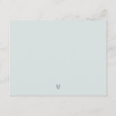 ソフトブルーグリーン多肉性フローラ結婚詳細 エンクロージャーカード (裏面)