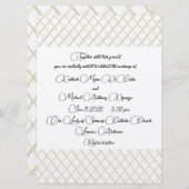 ソフトブルージオメトリックデザイン結婚式招待状 招待状 (正面/裏面)