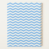 ソフトブルージグザグパターンデザインプランナー2026 プランナー手帳 (裏面)