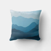 ソフトブルースのグラデーションブロック装飾用クッション クッション (裏面)