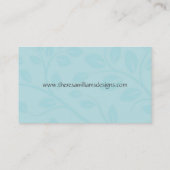 ソフトブルーダマスク名刺 名刺 (裏面)