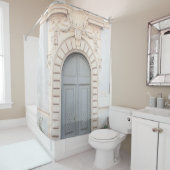 ソフトブルードアトラステヴェレローマ#1 #pastel #wall シャワーカーテン (インサイチュ)