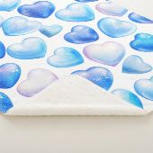 ソフトブルーハートシャーパブランケット(小) シェルパブランケット (3/4)