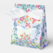 ソフトブルーパステルパープルアジランゲアオーバル誕生日リ フェイバーボックス (正面サイド)