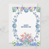 ソフトブルーパステルフラワーブドマザーズフローラ 招待状 (裏面)