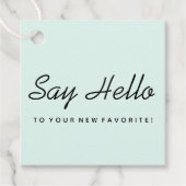 ソフトブルービジネス包装ラベル フェイバータグ (正面)