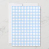 ソフトブルーフレームとバッファロープレイド第一聖餐式 招待状 (裏面)