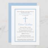 ソフトブルーフレーム最初のコミュニティ 招待状 (正面/裏面)