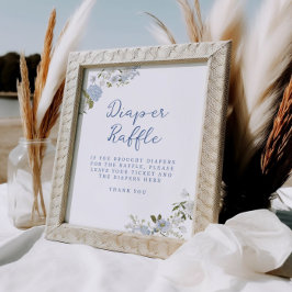 ソフトブルーフローラおむつラッフル ポスター