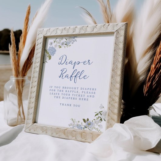 ソフトブルーフローラおむつラッフル ポスター