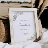 ソフトブルーフローラの数を推測 ポスター