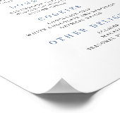 ソフトブルーフローラデザートバーポスター ポスター (角)