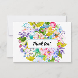 ソフトブルーフローラロマン結婚チズサンキュー サンキューカード