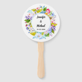 ソフトブルーフローラロマン結婚ティスゲストファン ハンドファン