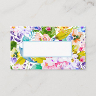 ソフトブルーフローラロマン結婚ティスゲスト座席表 プレイスカード