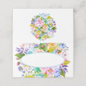 ソフトブルーフローラロマン結婚ティーズ座席表 プレイスカード (外部開封)