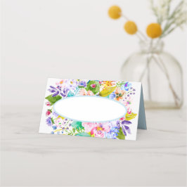 ソフトブルーフローラロマン結婚ティーズ座席表 プレイスカード