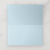 ソフトブルーフローラロマン結婚ティーズ座席表 プレイスカード (内部開封)