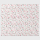 ソフトブルーミングフローラ自然包装紙 ラッピングペーパー (フラット)