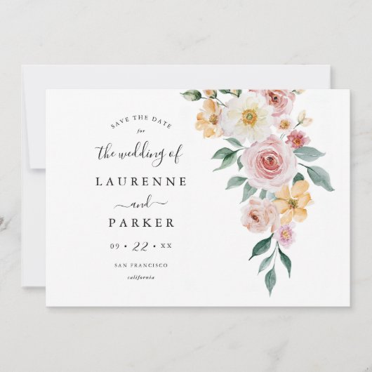 ソフトブルームズ セーブ・ザ・デート フォトカード インビテーション (正面)