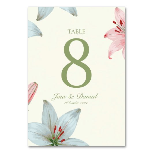 ソフトブルーム テーブルナンバー (裏面)