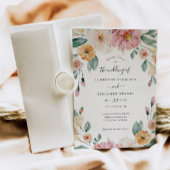 ソフトブルーム フローラル インビテーション ウェディング アナウンスメント