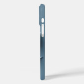 ソフトブルーリーフ柄iPhoneケース Case-Mate iPhoneケース (裏面 / 左)