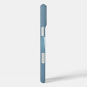 ソフトブルーリーフ柄iPhoneケース Case-Mate iPhoneケース (裏面 / 右)