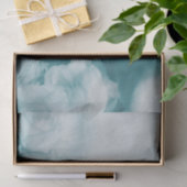 ソフトブルーヴィンテージフローラバラ 薄葉紙 (ギフト)