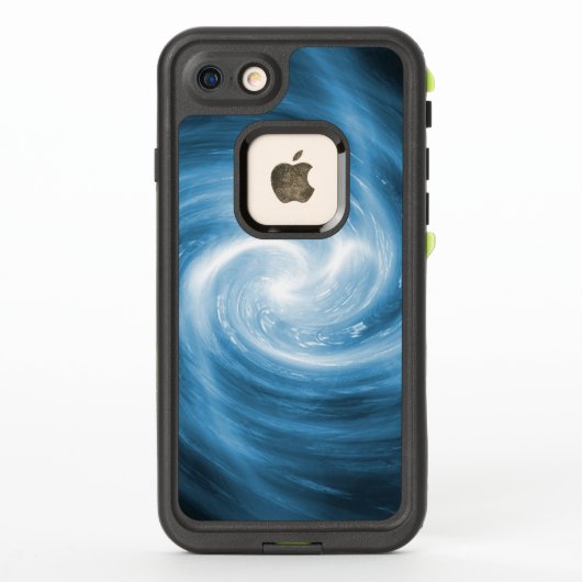 ソフトブルー渦 LifeProof iPhoneケース (裏面)