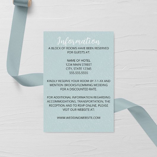 ソフトブルー結婚のエンクロージャカード エンクロージャーカード