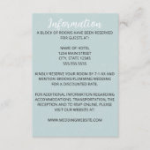 ソフトブルー結婚のエンクロージャカード エンクロージャーカード (正面)