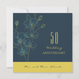 ソフトブルー結婚ランの50周年 招待状