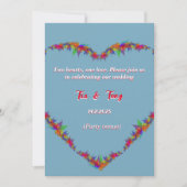 ソフトブルー結婚式招待状 招待状 (正面)