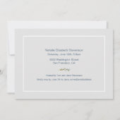 ソフトブルー3光水色卒業パーティー 招待状 (裏面)