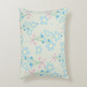 ソフトブルー&ピンク調和 アクセントクッション (正面(垂直))