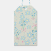 ソフトブルー&ピンク調和 ギフトタグ (正面)