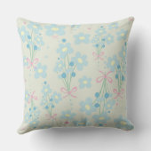 ソフトブルー&ピンク調和 クッション (裏面)