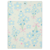 ソフトブルー&ピンク調和 クリップボード (裏面)