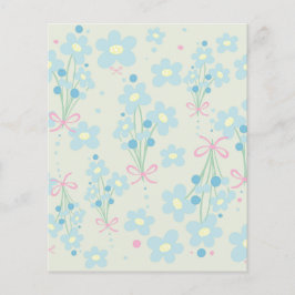 ソフトブルー&ピンク調和 チラシ